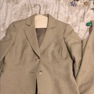 Tan colored suit